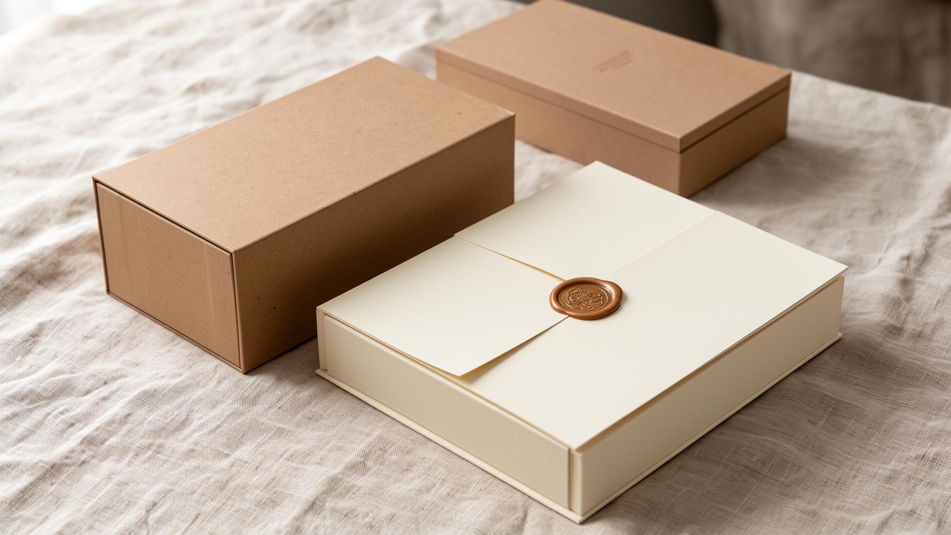 Premium minimalist export packaging concept
